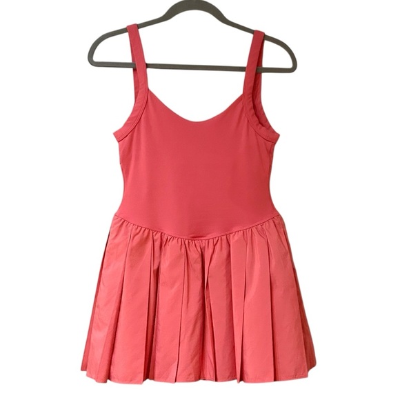 FP Movement Swing Of Things Skortsie Sz M Pleated Pink Athletic Skirt Romper - Picture 4 of 11
